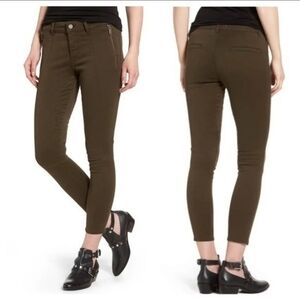 Women's Olive Skinny Jeans - Stretch Ankle Pants